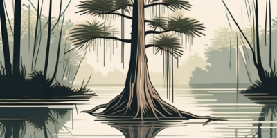 A majestic bald cypress tree