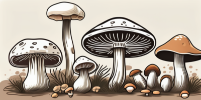 Various types of mushrooms