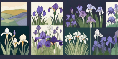 Different types of irises thriving in various landscapes such as a sunny garden