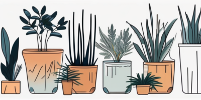 A variety of indoor plants in pots