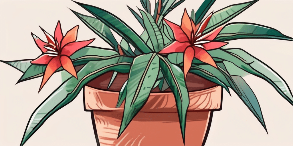 A healthy and vibrant crown of thorns plant in a terracotta pot