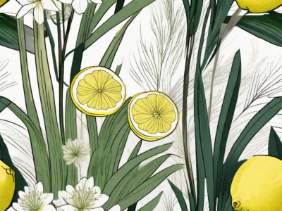 A vibrant lemon grass plant