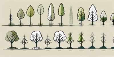 Several different species of trees at various stages of growth