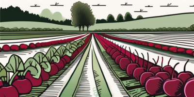 A lush field of red ace beets in virginia