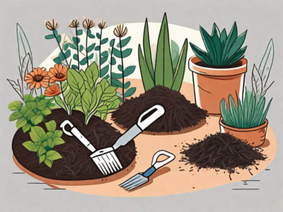 A variety of gardening tools