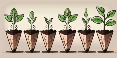 A sequence showing rocket arugula seeds being planted in fertile soil