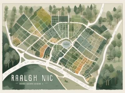 A detailed map of raleigh