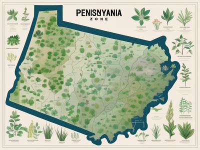A detailed map of pennsylvania