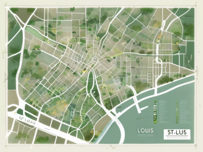 A detailed map of st. louis