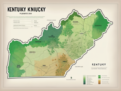 A detailed map of kentucky