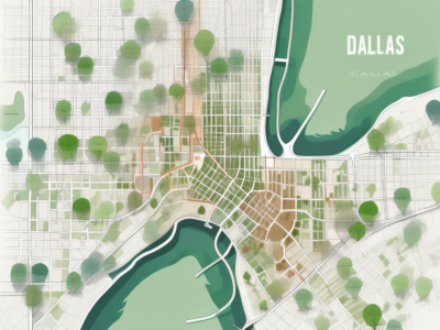 A detailed map of dallas