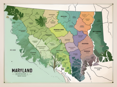 A detailed map of maryland
