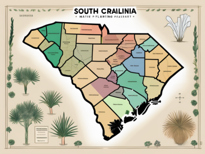 A detailed map of south carolina