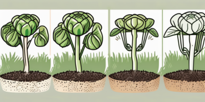 A series of stages showing the process of planting
