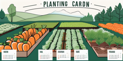 A calendar indicating the ideal planting season