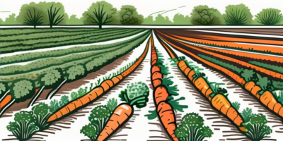 A vibrant carrot garden in texas