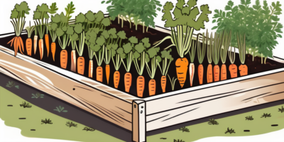 A garden bed with napoli carrots in various stages of growth