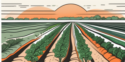 Bolero carrots growing in a texas landscape