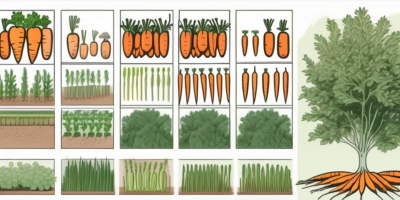 Bolero carrots in various stages of growth